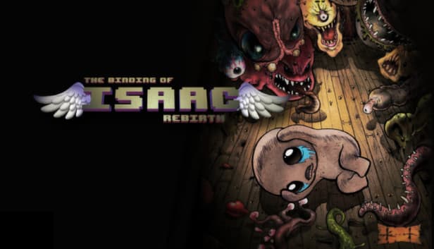 Official promotional artwork for The Binding of Isaac: Rebirth