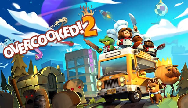 Official promotional artwork for Overcooked! 2